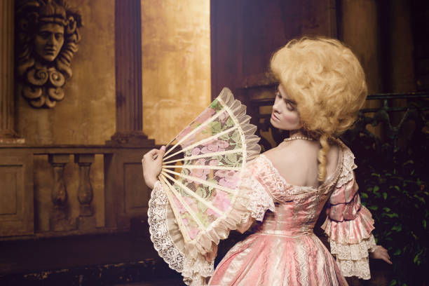 Renaissance woman with makeup on