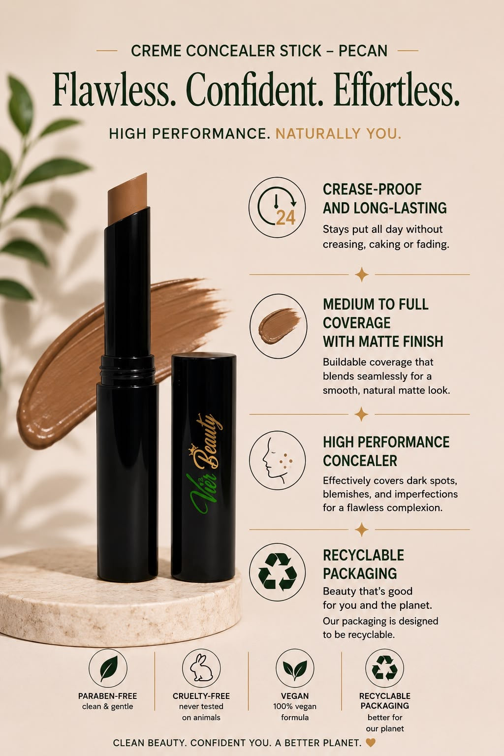 Corrector en barra en crema - Pecan
