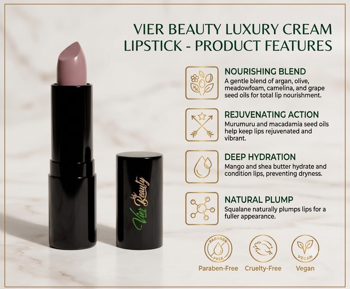 Luxury Cream Lipstick - Lustrous Latte