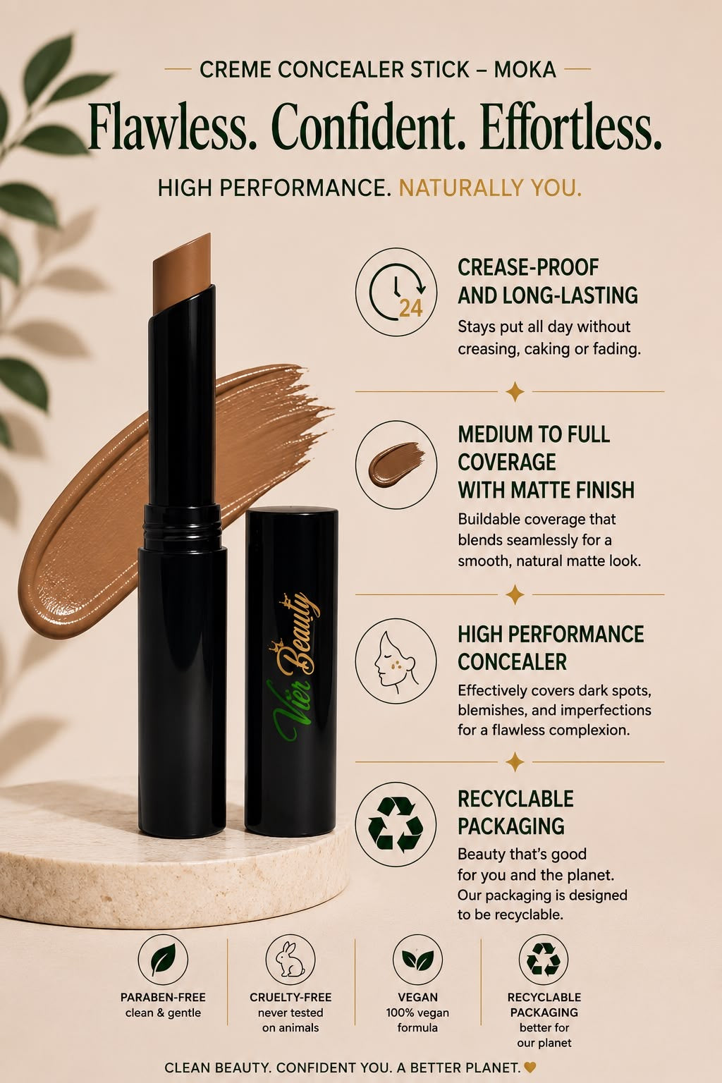 Creme Concealer Stick - Moka