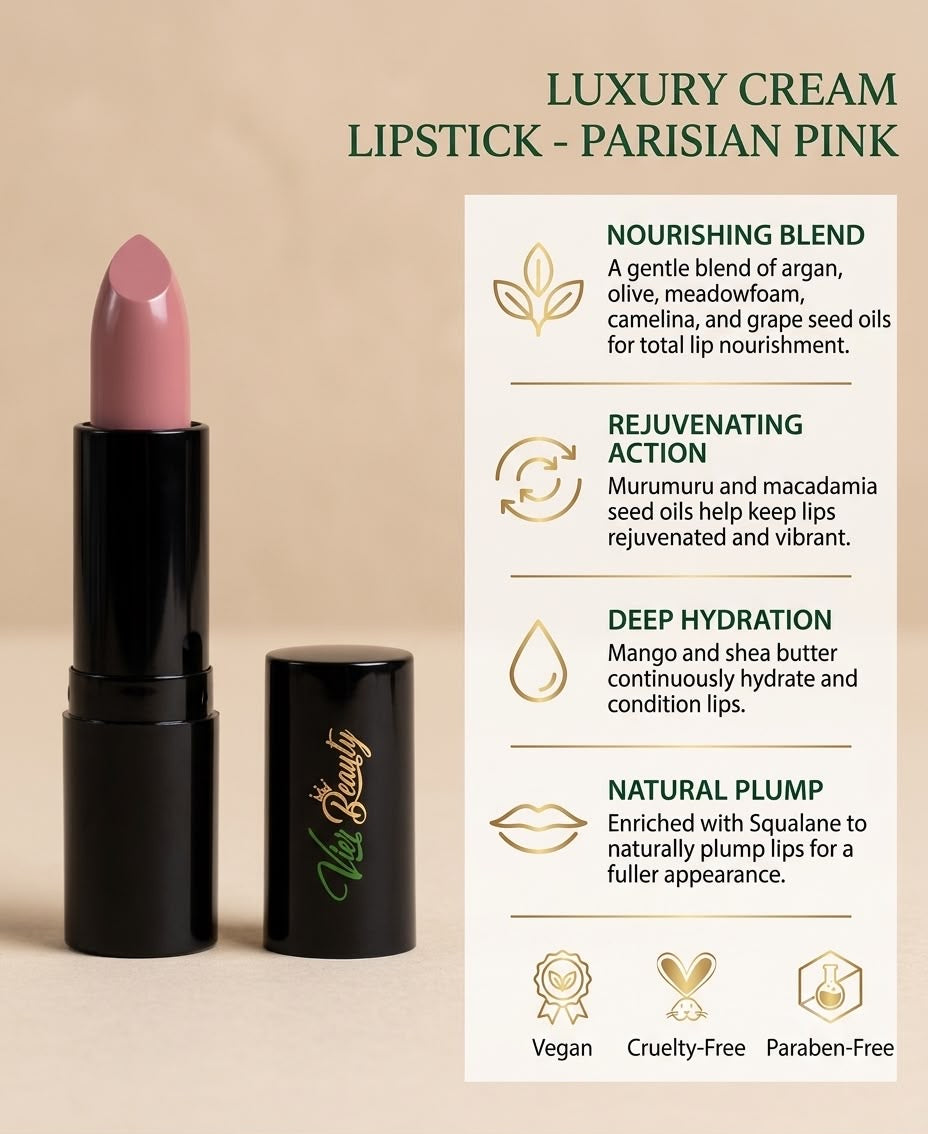 Luxury Cream Lipstick - Parisian Pink