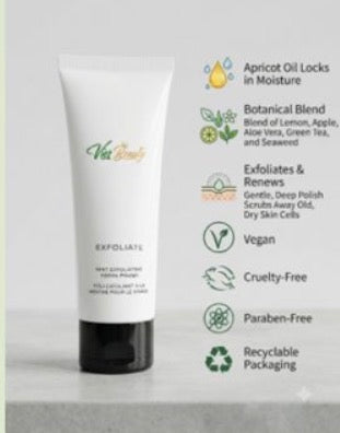 Exfoliante facial de menta